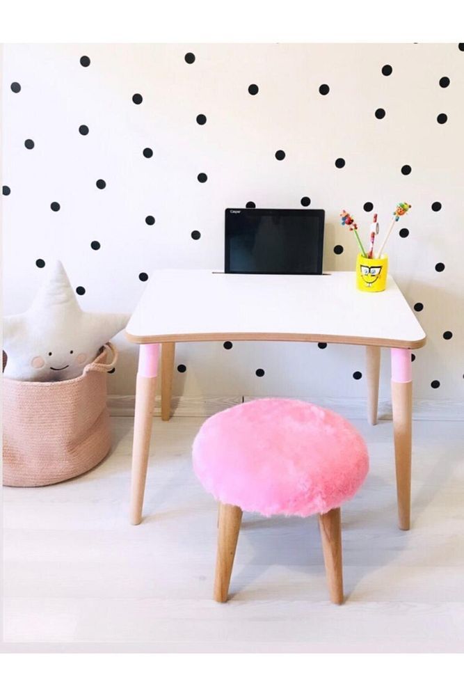 Pembe Çocuk Aktivite Masa Takımı